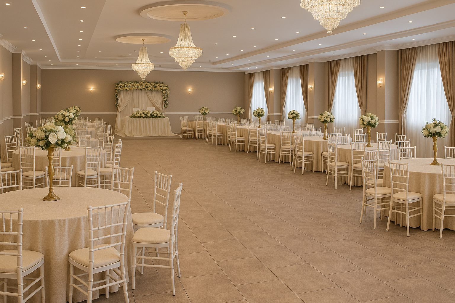 Alanya düğün salonu, uygun fiyatlı ve modern hizmetleriyle çiftlere ekonomik çözümler sunuyor. Şık tasarımıyla unutulmaz organizasyonlara ev sahipliği yapıyor.